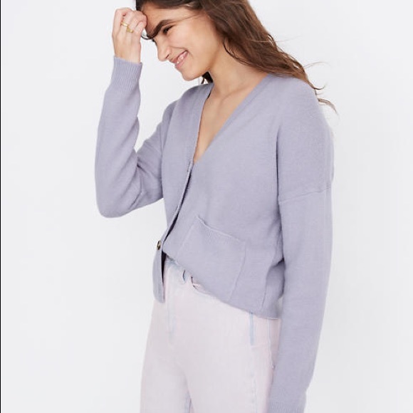 Madewell Short Kent Ex-Boyfriend Cardigan Sweater - Picture 2 of 4